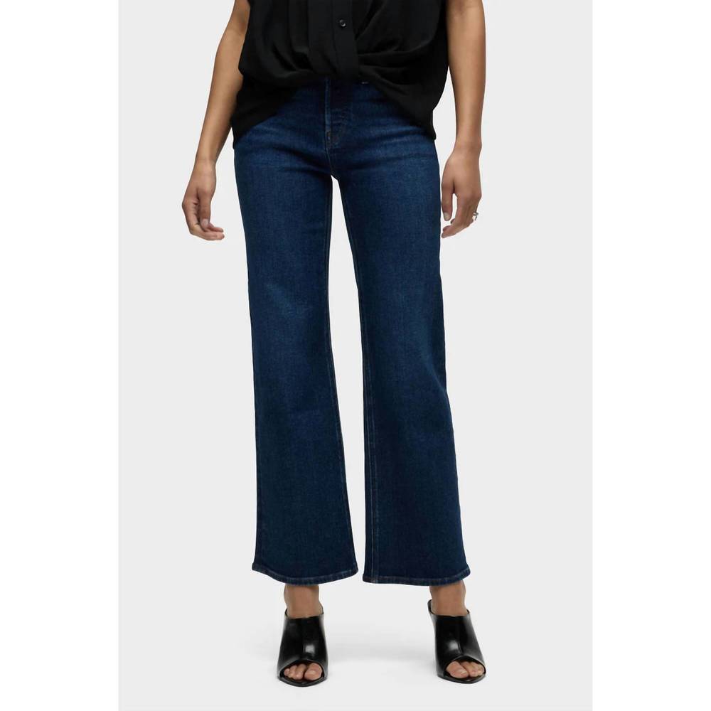 NEW HUDSON rosie high-rise wide leg ankle jean in bonfire